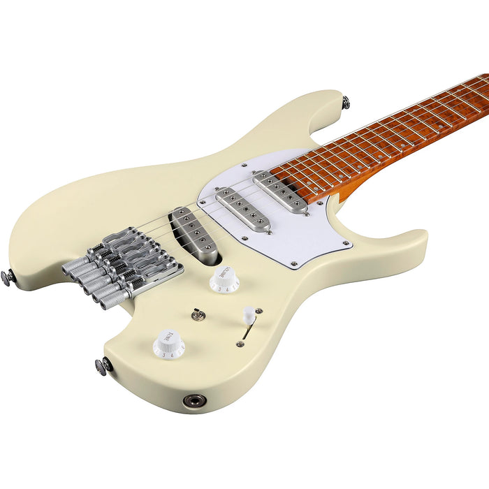 Ichika Signature ICHI10VWM Solidbody Electric Guitar, Right, Vintage White Matte