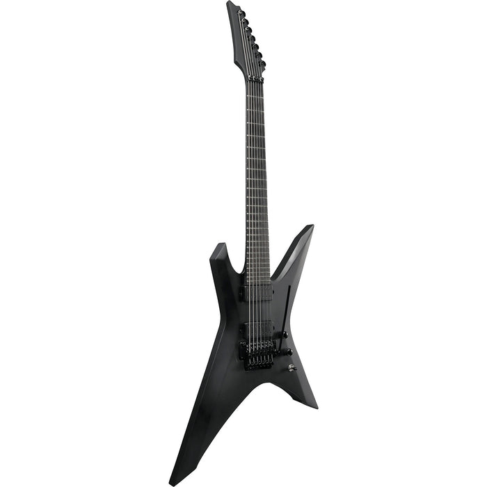 X Iron Label XPTB720 7-String Solidbody Electric Guitar, Right, Black Flat