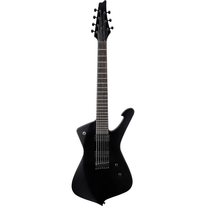 Iceman ICTB721 7-String Solidbody Electric Guitar, Right-Handed - Black Flat