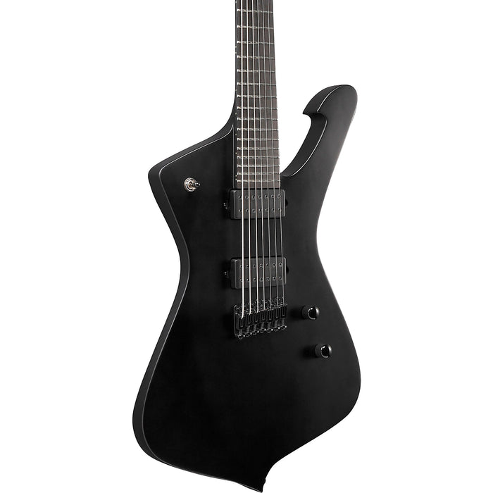 Iceman ICTB721 7-String Solidbody Electric Guitar, Right-Handed - Black Flat