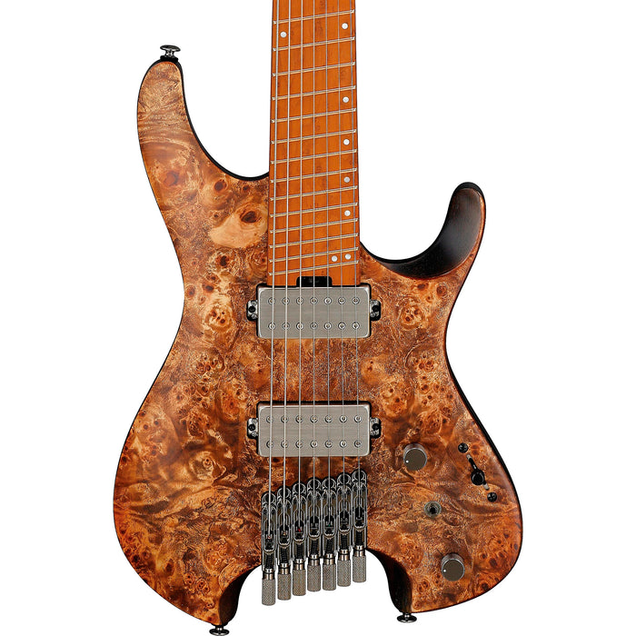 QX527PB 7-String Solidbody Electric Guitar, Right-Handed, Antique Brown Stain