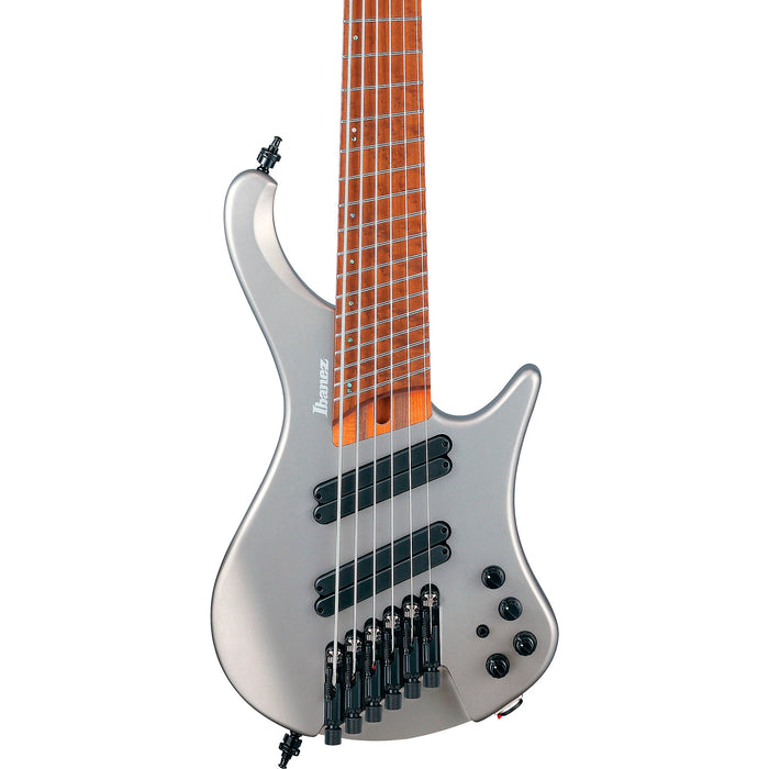 EHB1006MS 6-String Multiscale Solidbody Bass Guitar, Right, Metallic Gray Matte