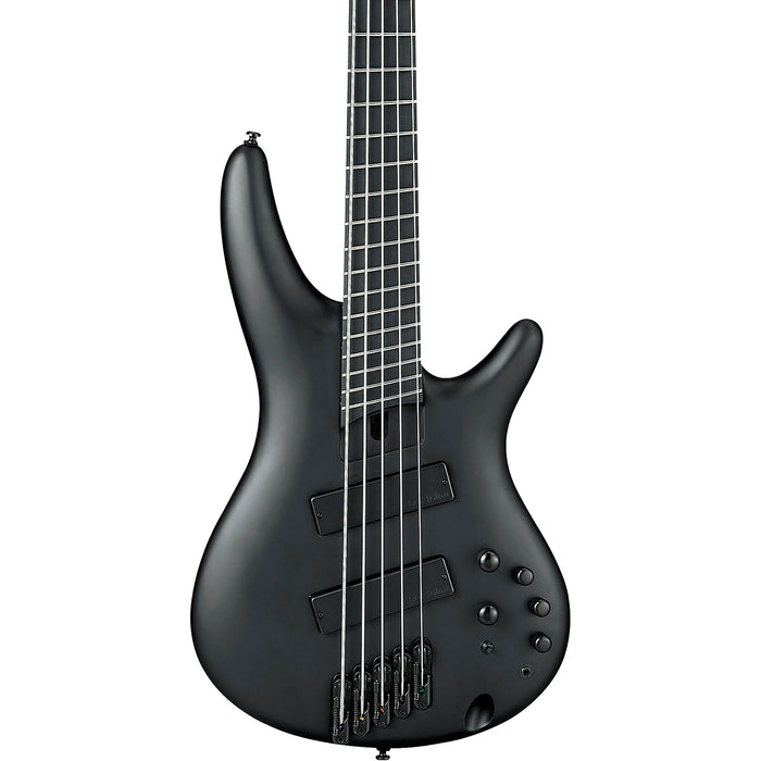 SR Iron Label SRMS625EX 5-String Multi-Scale Bass Guitar, Right, Black Flat