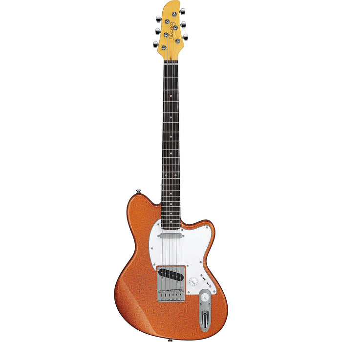 Yvette Young YY20 Solidbody Electric Guitar, Right, Orange Cream Sparkle