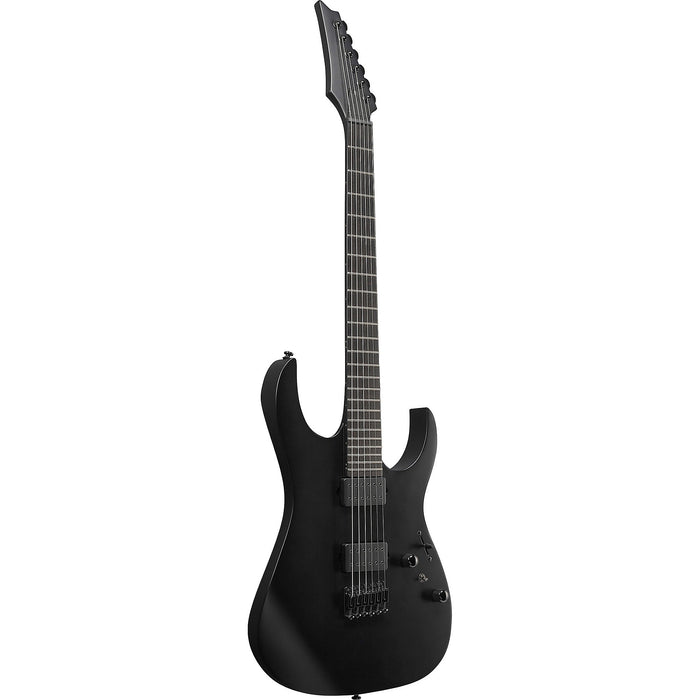 Iron Label RGRTB621 6-String Solidbody Electric Guitar, Right-Handed, Black Flat