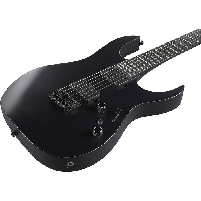 Iron Label RGRTB621 6-String Solidbody Electric Guitar, Right-Handed, Black Flat