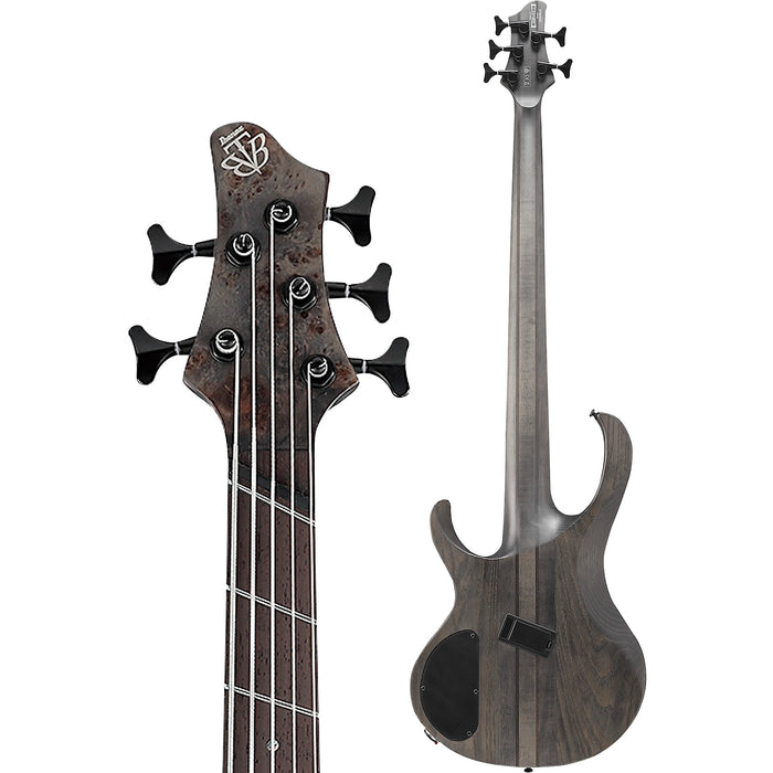 BTB805MS 5-String Multiscale Solidbody Bass Guitar, Right, Transparent Gray Flat