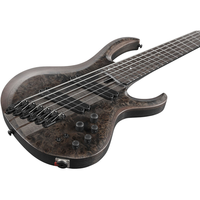 BTB806MS 6-String Multi-Scale Solidbody Bass Guitar, Right, Transparent Gray Flat