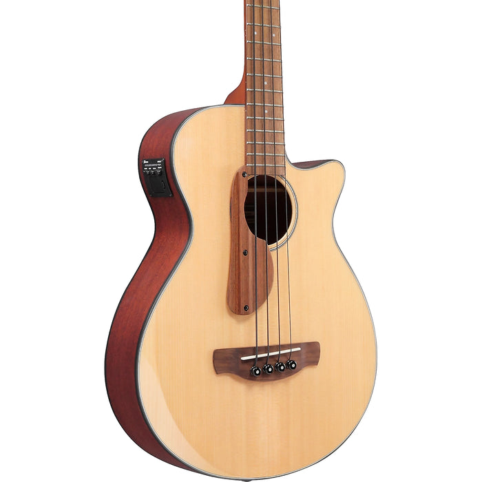 AEGB30E 4-String Acoustic Bass Guitar, Right-Handed, Natural High Gloss Top