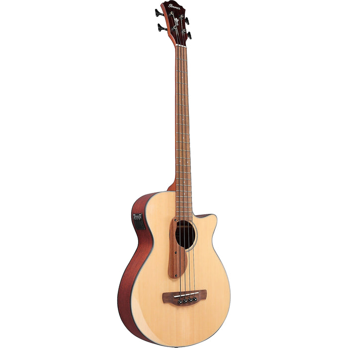 AEGB30E 4-String Acoustic Bass Guitar, Right-Handed, Natural High Gloss Top