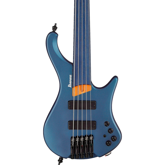 EHB1005F 5-String Headless Solidbody Bass Guitar, Right, Arctic Ocean Matte