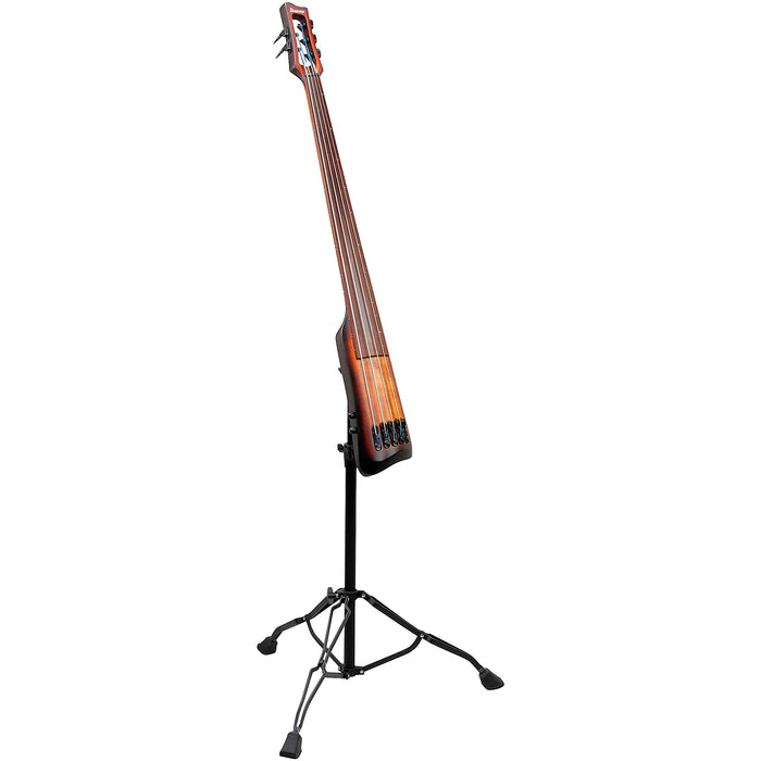 Upright Bass UB805 5-String Fretless Bass Guitar, Right, Mahogany Oil Burst