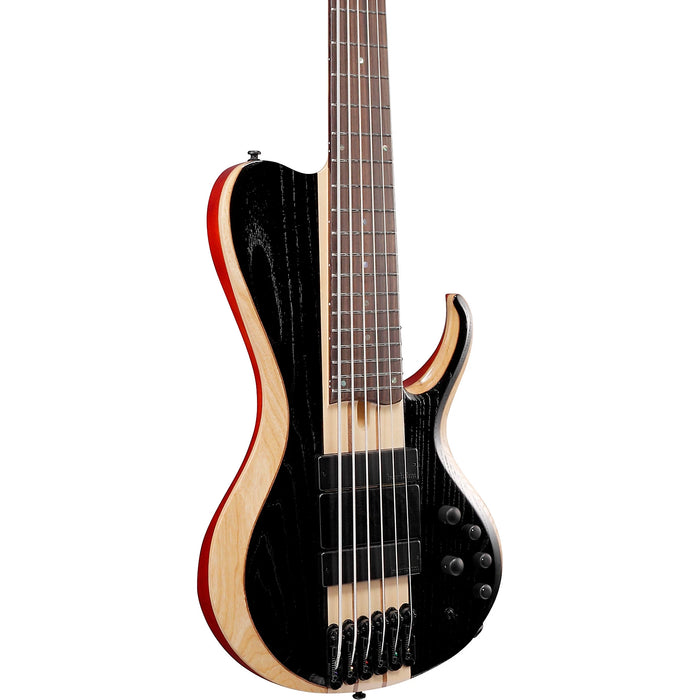 BTB866SC 6-String Solidbody Bass Guitar, Right, Weathered Black Low Gloss