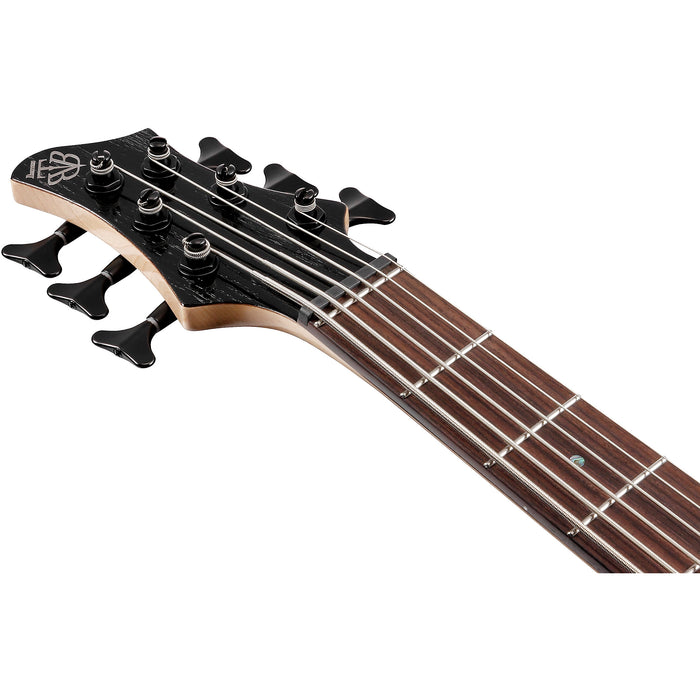 BTB866SC 6-String Solidbody Bass Guitar, Right, Weathered Black Low Gloss