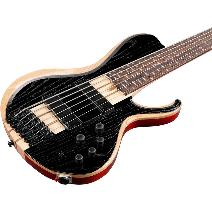 BTB866SC 6-String Solidbody Bass Guitar, Right, Weathered Black Low Gloss