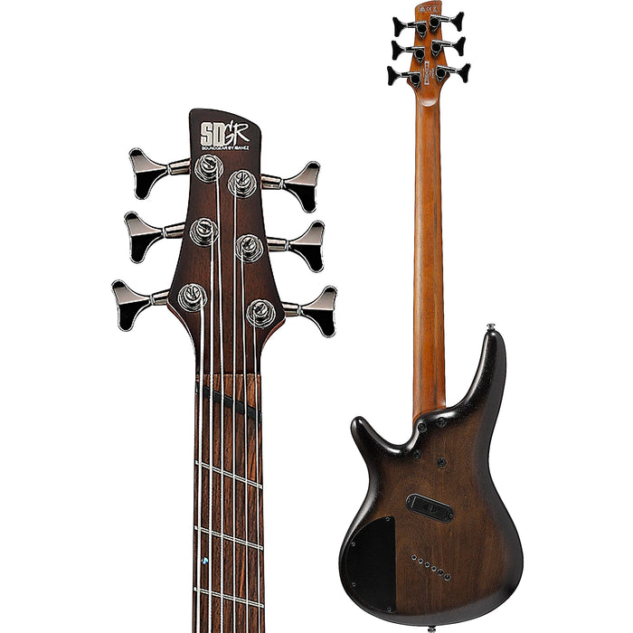 SRC6MS 6-String Multiscale Bass Guitar, Right, Black Stainless Burst Low Gloss