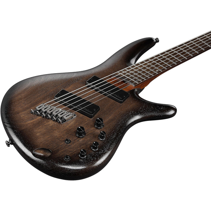 SRC6MS 6-String Multiscale Bass Guitar, Right, Black Stainless Burst Low Gloss