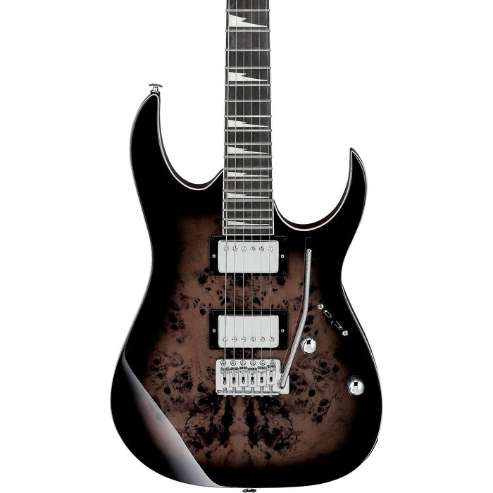 GRG220PA1 Solidbody Electric Guitar, Right, Transparent Brown Black Burst