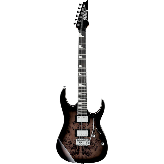 GRG220PA1 Solidbody Electric Guitar, Right, Transparent Brown Black Burst