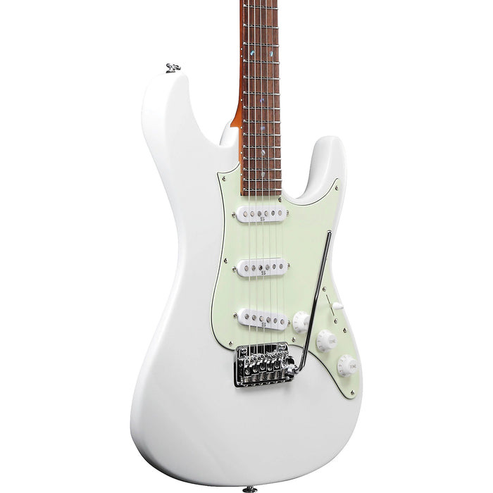 LM1L 6-String Solidbody Electric Guitar, Right-Handed, Luna White