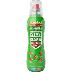 StaySafe Lithium Fire Extinguishing Spray | Suppresses Lithium Ion Batteries Fires