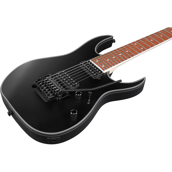 RG Standard RG7420EX 7-String Solidbody Electric Guitar, Right, Black Flat