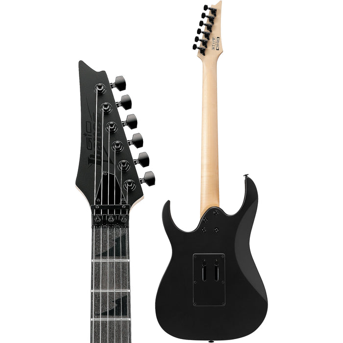 RG Gio GRGR330EX 6-String Solidbody Electric Guitar, Right-Hand, Black Flat