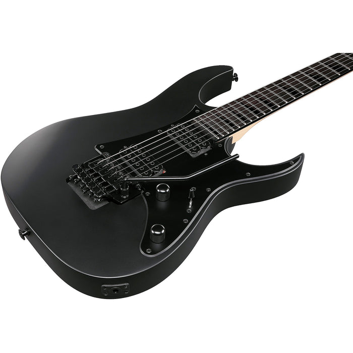 RG Gio GRGR330EX 6-String Solidbody Electric Guitar, Right-Hand, Black Flat