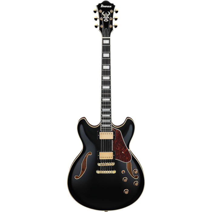 AS Artcore Expressionist AS93BC Semi-Hollowbody Electric Guitar, Right, Black