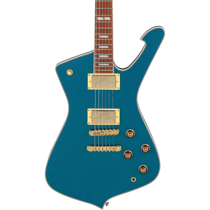 Iceman Standard IC420 Solidbody Electric Guitar, Right, Antique Blue Metallic