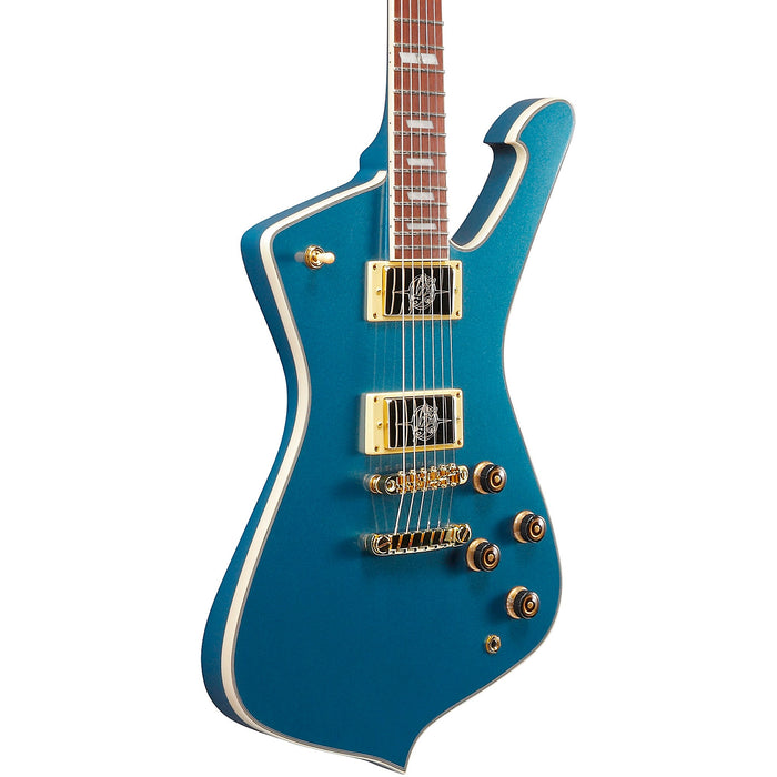 Iceman Standard IC420 Solidbody Electric Guitar, Right, Antique Blue Metallic