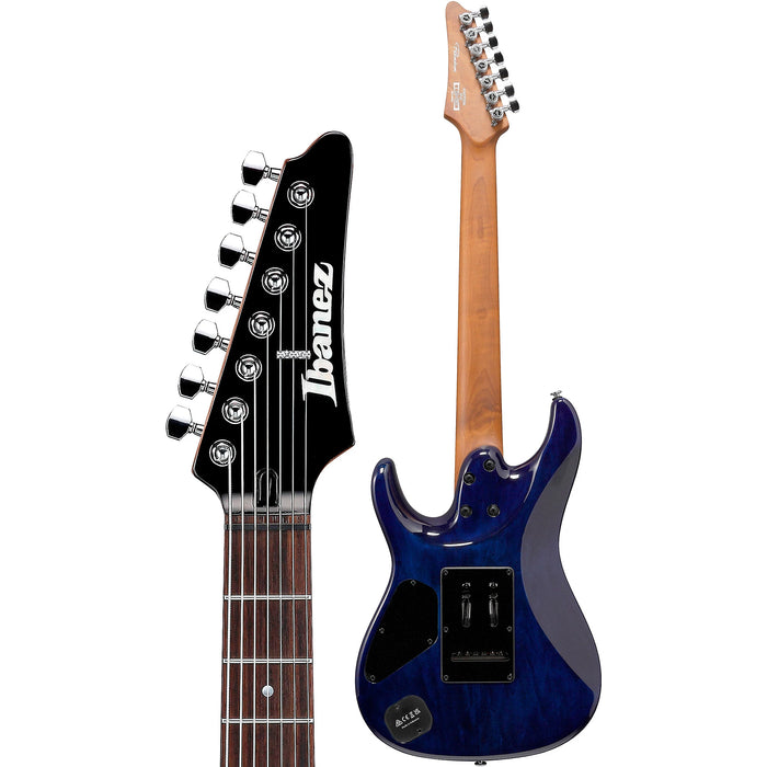 AZ Premium AZ427P2QM 7-String Electric Guitar, Right, Twilight Blue Burst