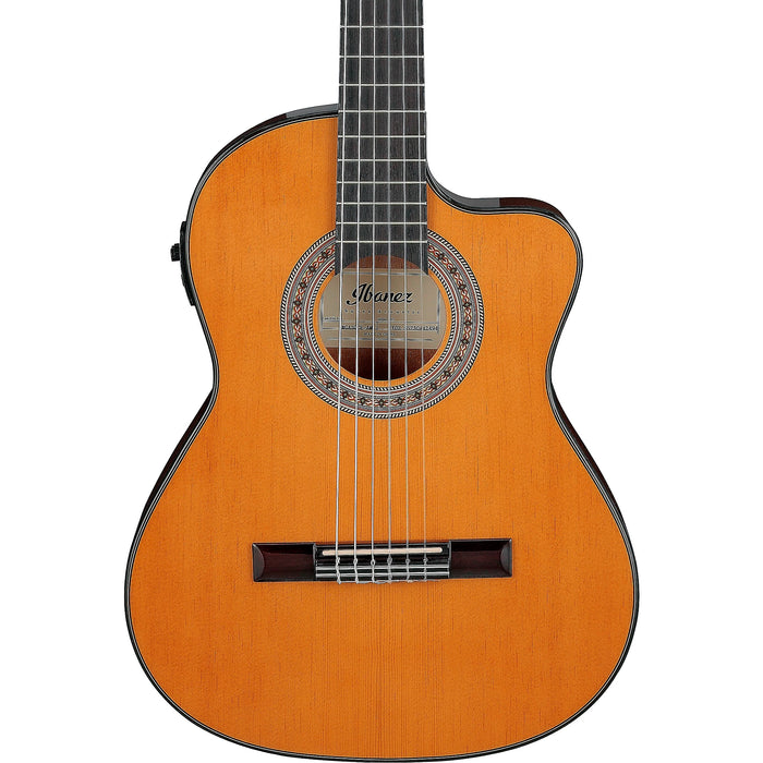 GA5TCE3Q 6-String Acoustic Guitar with On-Board Tuner, Right, Amber High Gloss