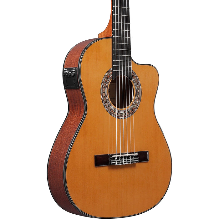 GA5TCE3Q 6-String Acoustic Guitar with On-Board Tuner, Right, Amber High Gloss