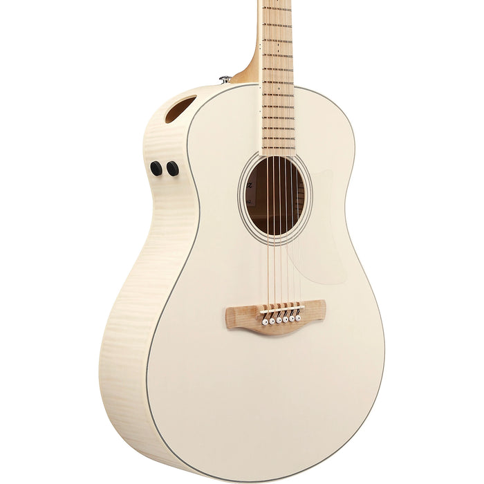 AAM370E 6-String Acoustic Electric Guitar, Right-Handed, Open Pore Antique White