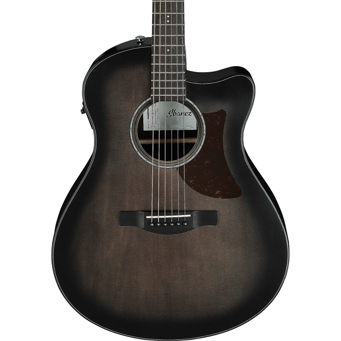 AAM70CE 6-String Acoustic Electric Guitar, Right, Transparent Charcoal Burst