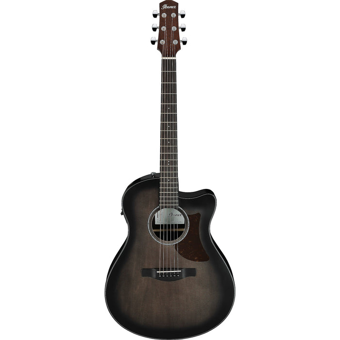 AAM70CE 6-String Acoustic Electric Guitar, Right, Transparent Charcoal Burst