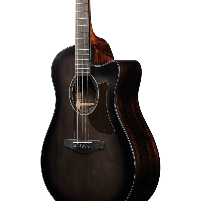 AAM70CE 6-String Acoustic Electric Guitar, Right, Transparent Charcoal Burst