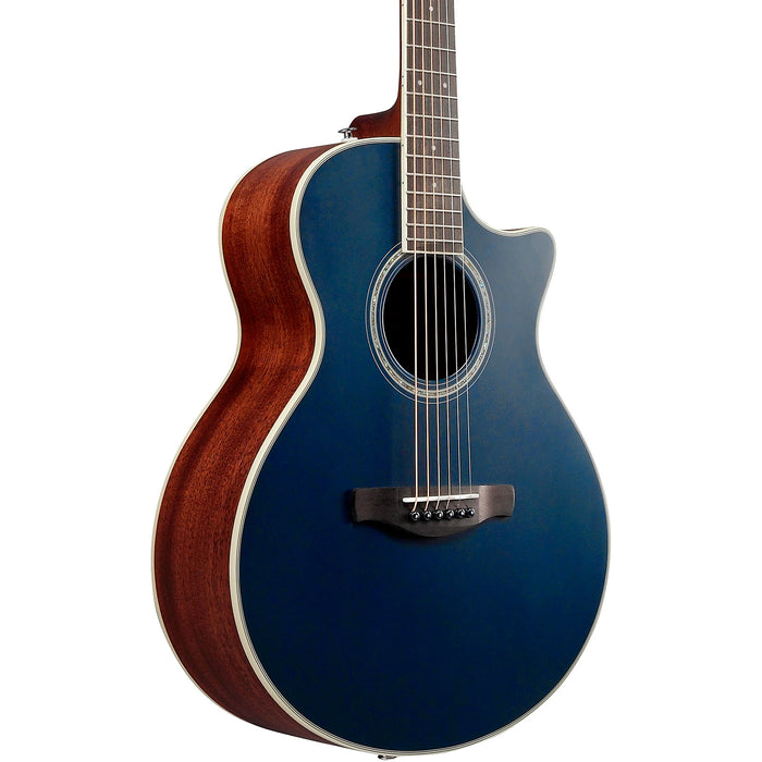 AE200JR 6-String Acoustic Electric Guitar, Right-Handed, Dark Tide Blue Flat