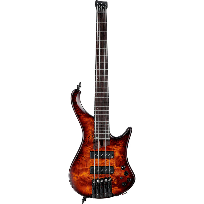 EHB1505S 5-String Headless Bass Guitar, Right, Dragon Eye Burst Low Gloss