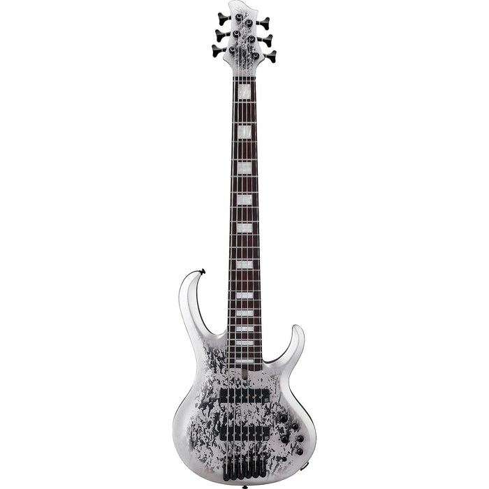 Standard BTB25TH6 6-String Solidbody Bass Guitar, Right, Silver Blizzard Matte