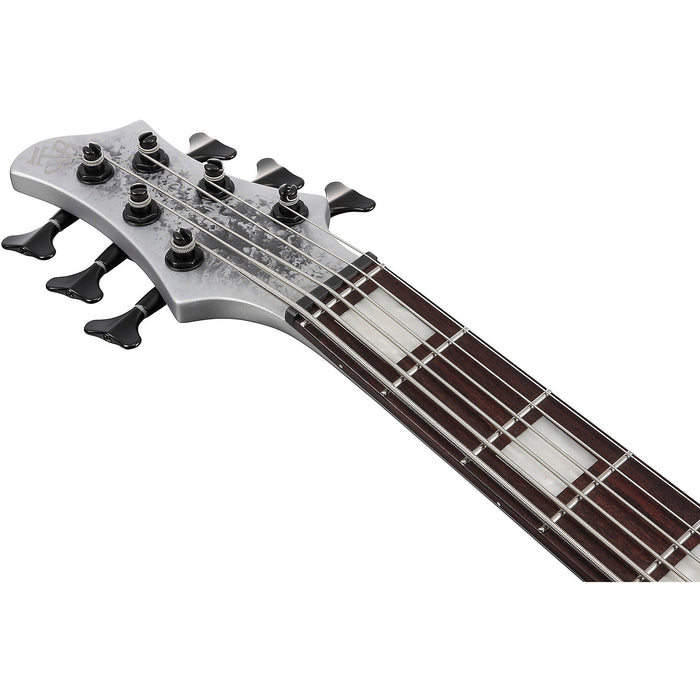 Standard BTB25TH6 6-String Solidbody Bass Guitar, Right, Silver Blizzard Matte