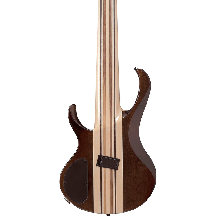 BTB7MS 7-String Multiscale Electric Bass Guitar, Right, Natural Mocha Low Gloss