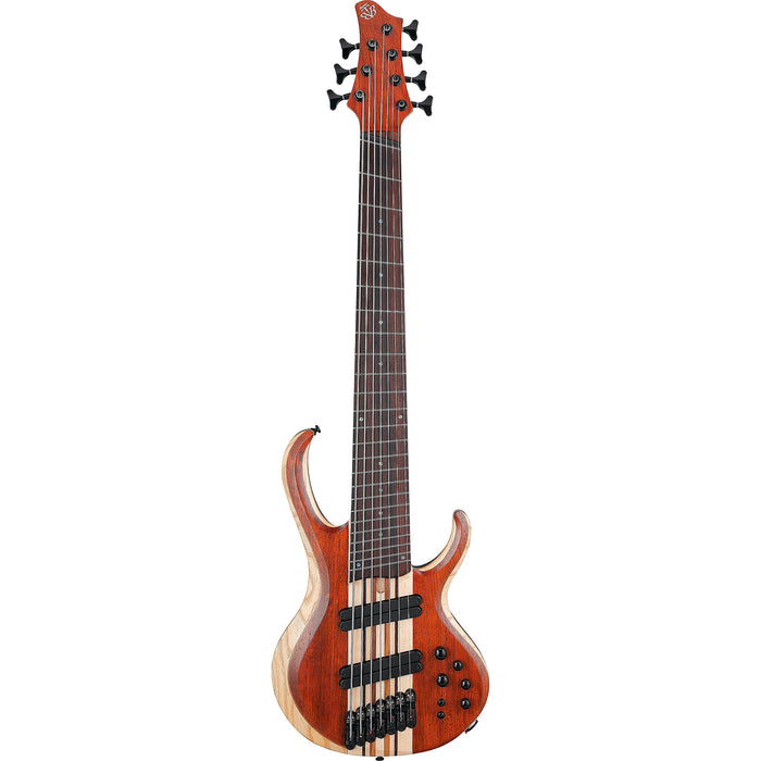 BTB7MS 7-String Multiscale Electric Bass Guitar, Right, Natural Mocha Low Gloss