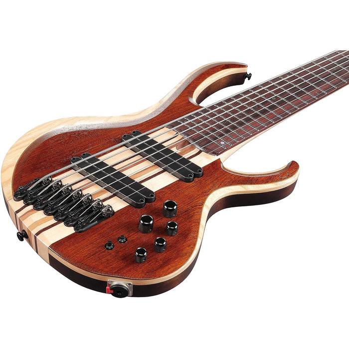 BTB7MS 7-String Multiscale Electric Bass Guitar, Right, Natural Mocha Low Gloss