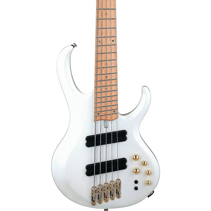 BTB605MLM 5-String Multiscale Solidbody Bass Guitar, Right, Pearl White Matte