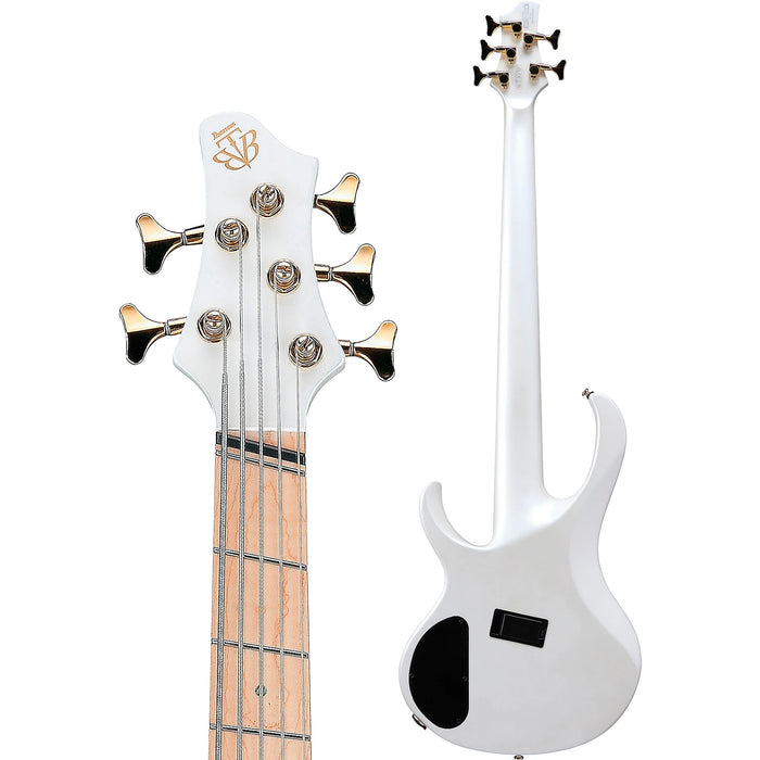 BTB605MLM 5-String Multiscale Solidbody Bass Guitar, Right, Pearl White Matte