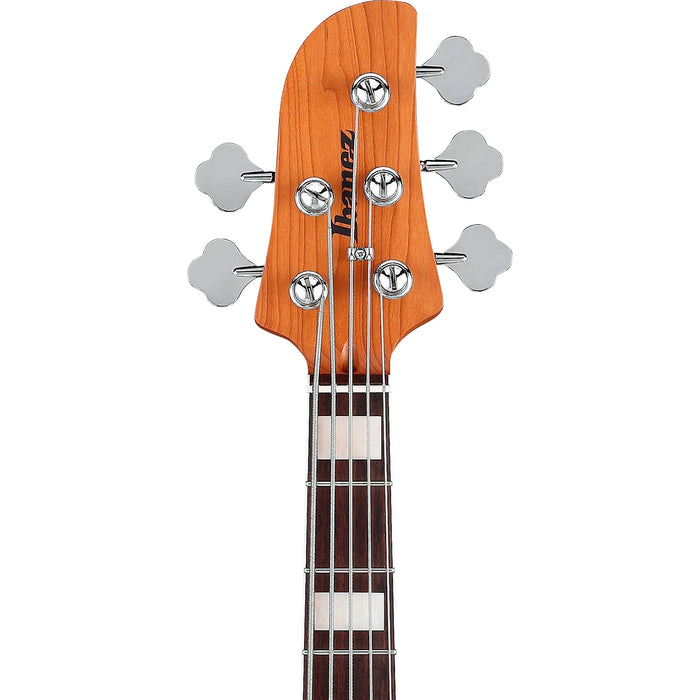 Talman Bass TMB405TA 5-String Solidbody Bass Guitar, Right, Cosmic Blue Sunburst