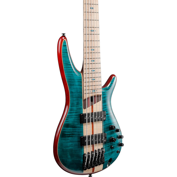 Premium SR1426B 6-String Solidbody Bass Guitar, Right, Caribbean Green Low Gloss