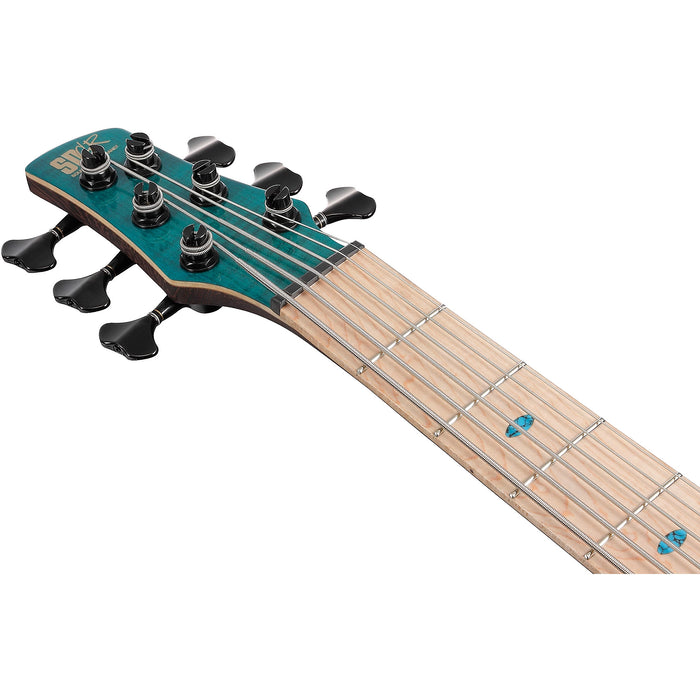 Premium SR1426B 6-String Solidbody Bass Guitar, Right, Caribbean Green Low Gloss